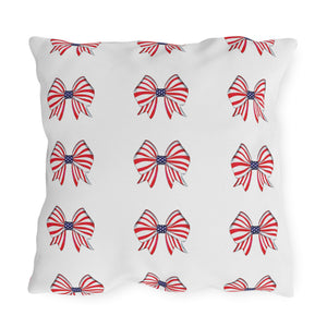 throw pillow with 'Red White & Blue July 4th' design