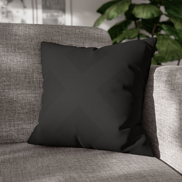 Black Chic Faux Suede Soft Pillow Cover