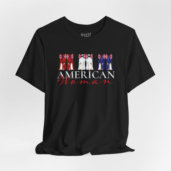 American Woman Patriotic Style Fashion T-Shirt