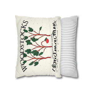 throw pillow with 'Charlie Brown Cover Cute Holiday' design