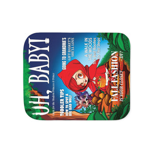 soft sherpa blanket with 'Little Red Riding Hood' design