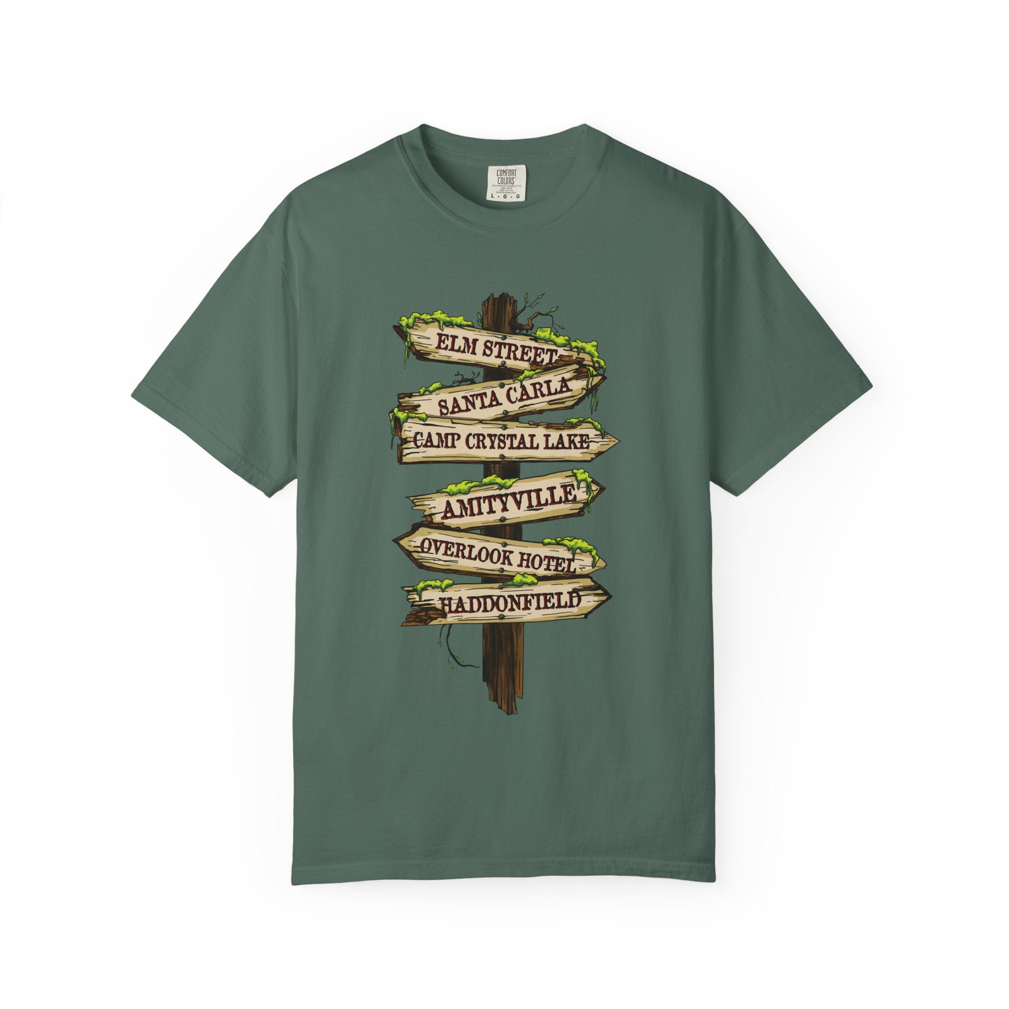 Horror Road Sign Halloween T-Shirt Comfort Colors®