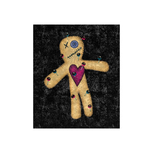 Voodoo Doll Funny Gift Halloween Throw Blanket