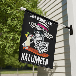 Waiting for Halloween Summer Yard Flag