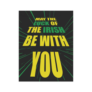 Irish Luck Star Wars Parody Funny Yard Flag