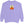 Purple sweatshirt with the great pumpkin and snoopy graphic on a white background