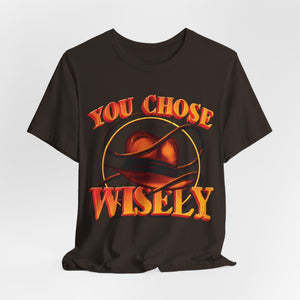 Natural t-shirt with '80s Movies Pop Culture Action Novelty' design on a white background