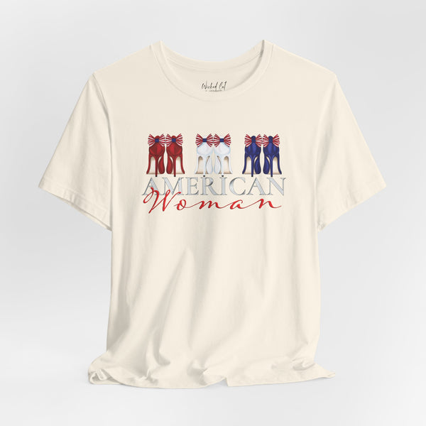 American Woman Patriotic Style Fashion T-Shirt