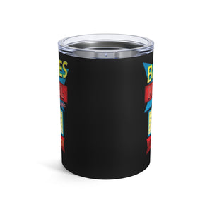 mug with 'Bates Motel Psycho Sign Insulated Travel 10oz' graphic on a white background