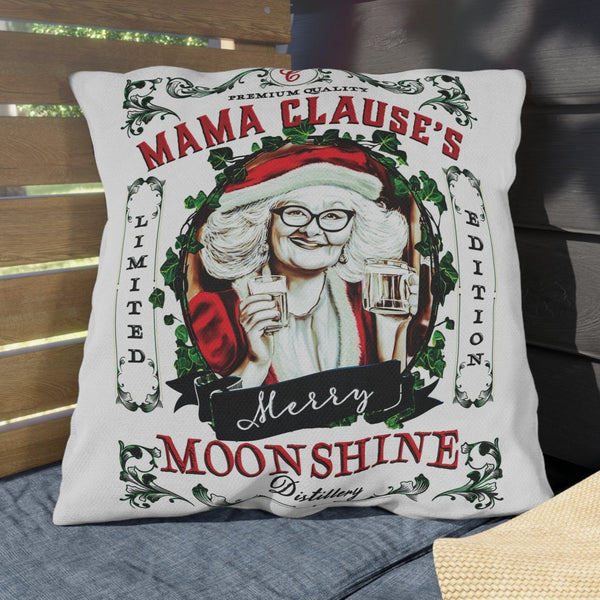 merry moonshine funny christmas pillow