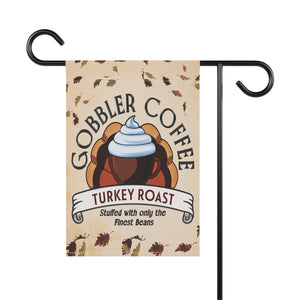 Garden flag with 'Turkey Roast Coffee Funny Thanksgiving' design