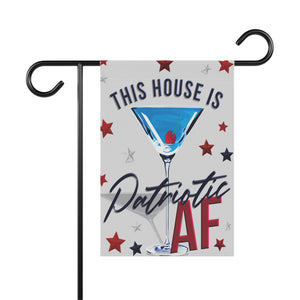 Garden flag with 'Patriotic AF Funny' design