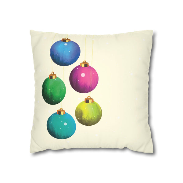 Christmas Ornaments Soft Pillow Cover Holiday Pillow