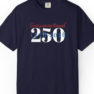 Embroidered Semiquincentennial July 4th T-Shirt Comfort Colors®