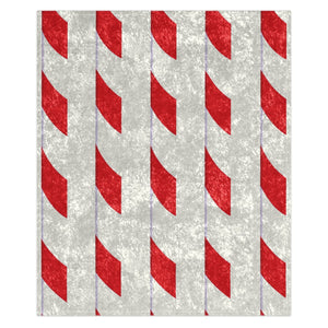 candy cane christmas throw blanket