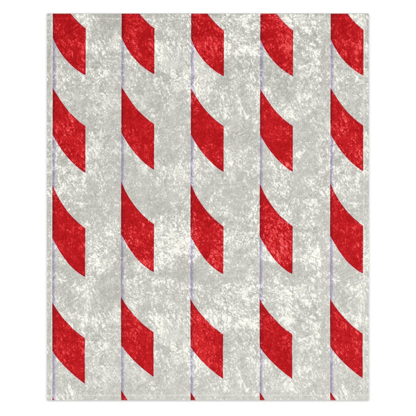 candy cane christmas throw blanket