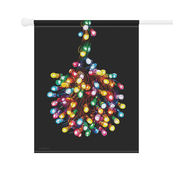Tangled Lights Funny Christmas Flag