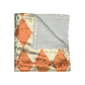 Orange and Yellow Harlequin Decorative Throw