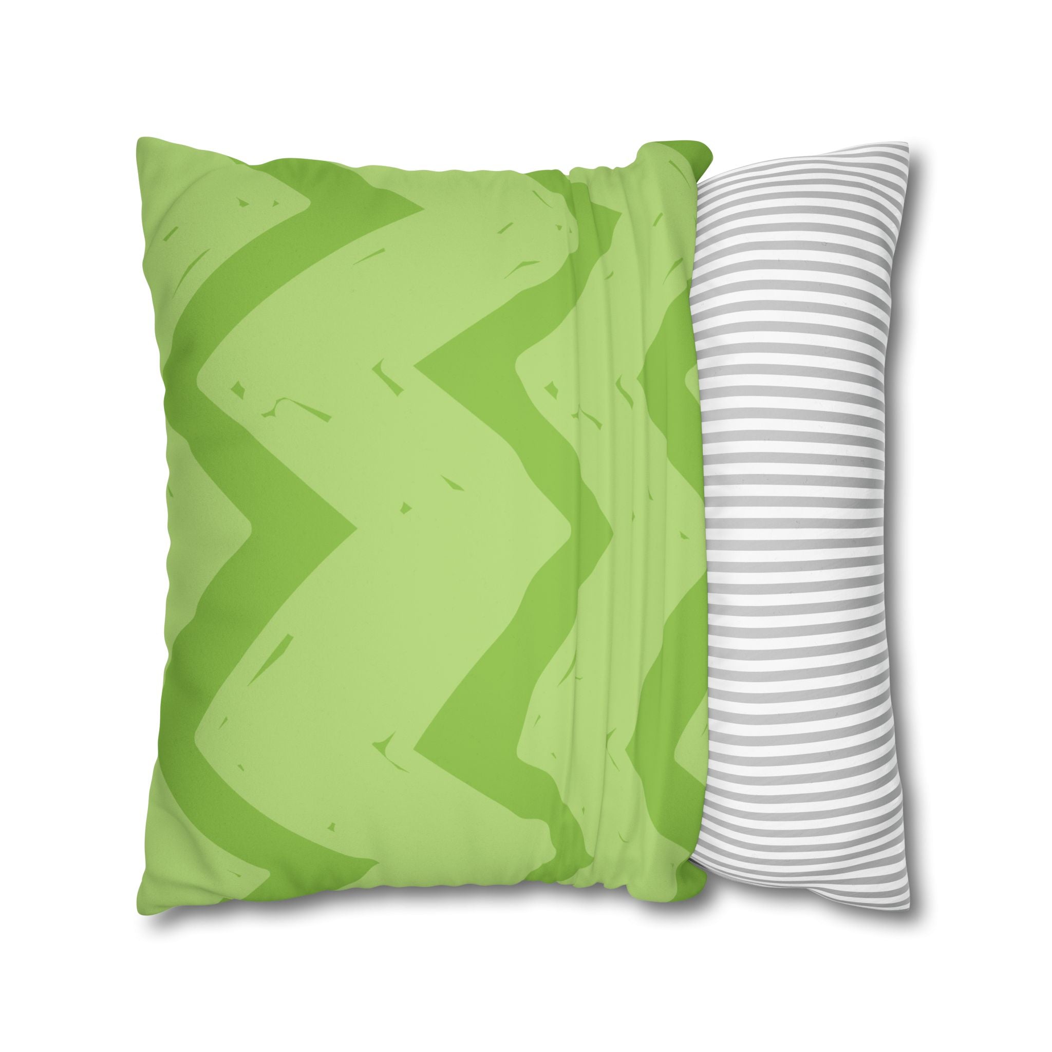 Vibrant Purple & Green Reversible Soft Accent Pillow Cover