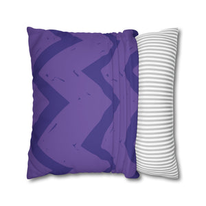 throw pillow with 'Purple & Green Reversible Cover' design