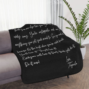 Tequila Inspiration Letter Funny Throw Blanket