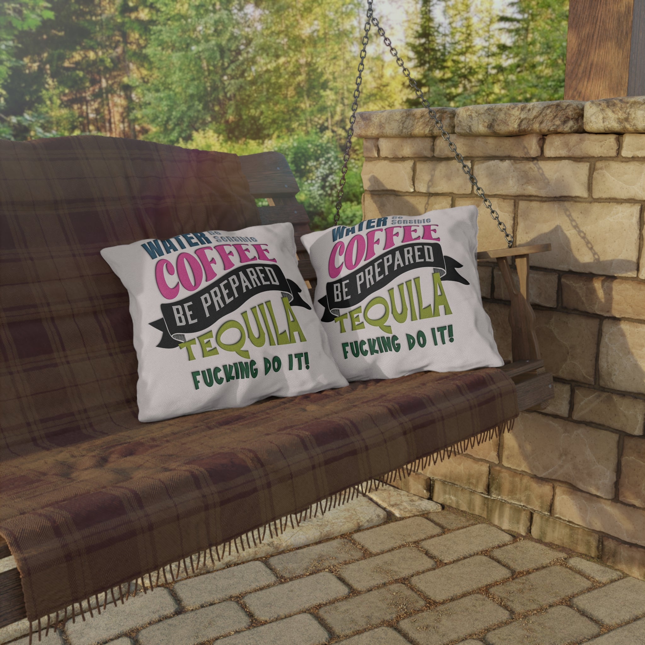Water Coffee Tequila Pillow