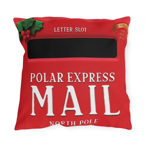 Santa Mailbox Pillow Holiday Throw Pillow