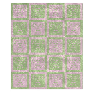 pink green candy canes Christmas decorative throw blanket