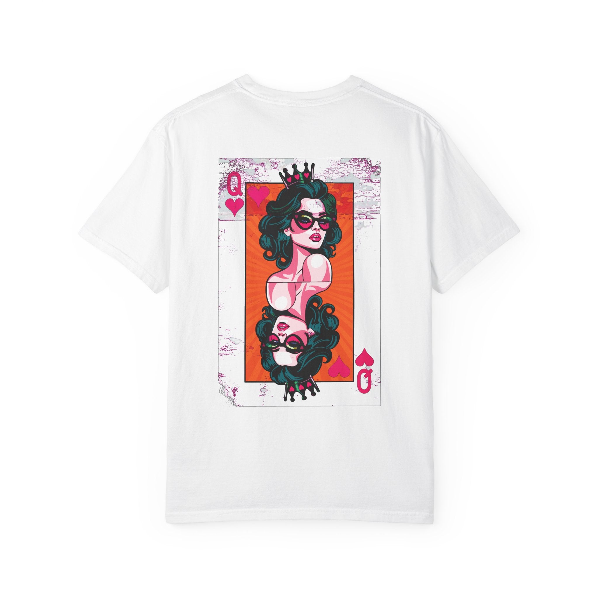 Comfort Colors® Retro Queen of Hearts Vintage Grunge T-Shirt