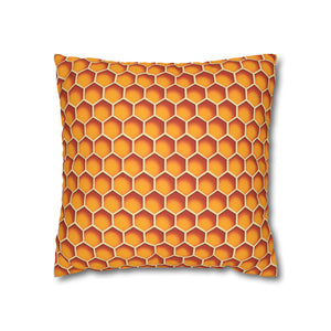 throw pillow with 'Honeycomb Cover' design