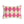 Reversible Pink Harlequin Indoor Outdoor Pillow