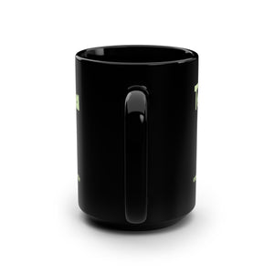mug with 'Tequila Sarcastic Funny Office' graphic on a white background