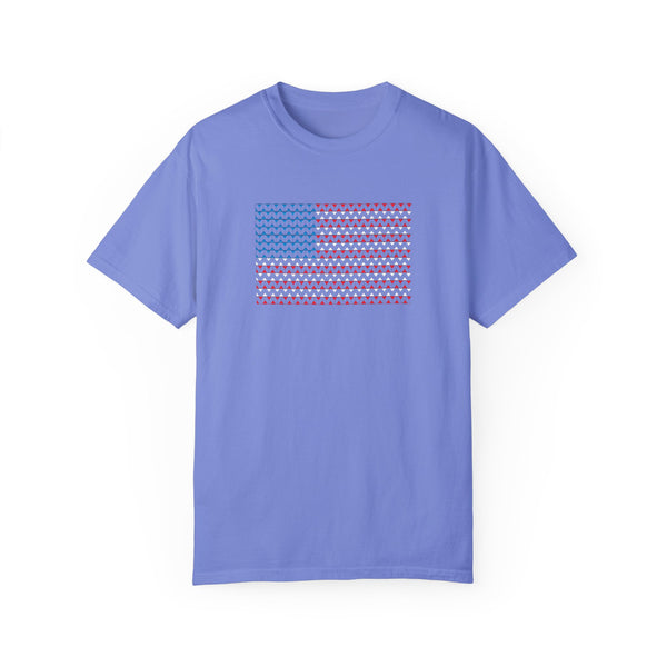 Comfort Colors© Martini Style American Flag Patriotic T-Shirt