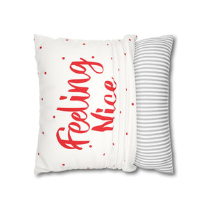 Naughty or Nice Reversible Christmas Pillow Cover