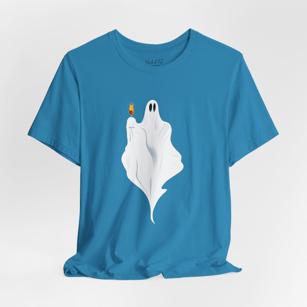 Champagne Ghost Cute Halloween T-Shirt