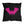 Black & Pink Bat Chic Indoor Outdoor Throw Pillow