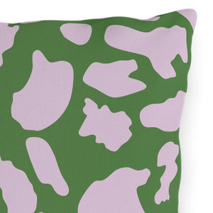 Lilac and Green Animal Indoor Outdoor Throw Pillow