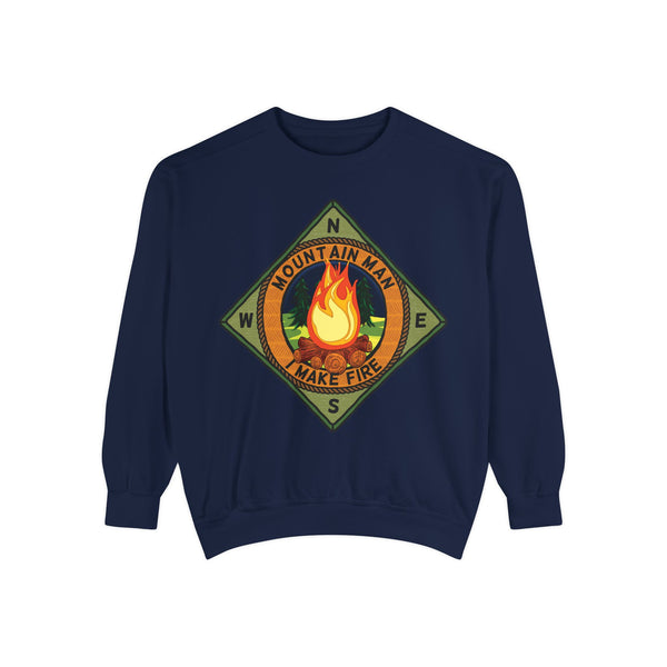 Mountain Man Men's Funny Camping Sweatshirt