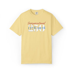 Embroidered Semiquincentennial July 4th T-Shirt Comfort Colors®
