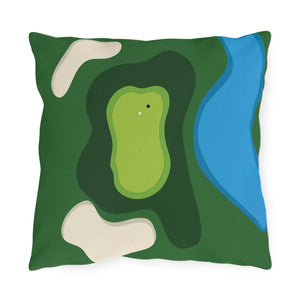 Golfers Outdoor Indoor Patio Throw Pillow