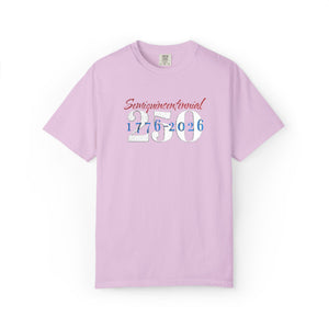 Embroidered Semiquincentennial July 4th T-Shirt Comfort Colors®
