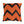 Orange and Black Fall Indoor Outdoor Patio Pillow