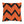 Orange and Black Fall Indoor Outdoor Patio Pillow