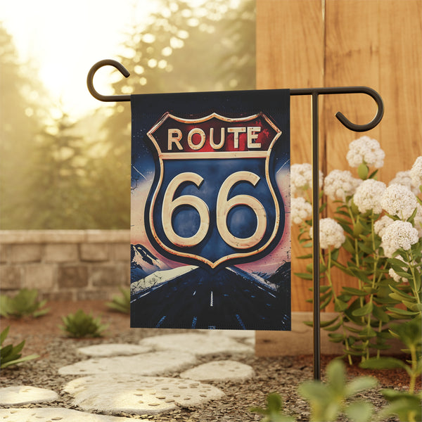Route 66 Vintage Style Yard Flag
