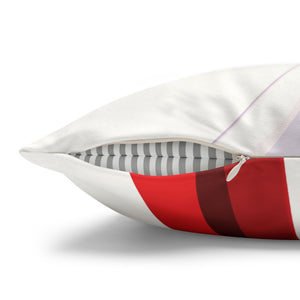throw pillow with 'American Flow Chic Patriotic Soft Accent Cover' design
