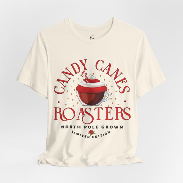 Candy Canes Roasters Christmas Coffee T-Shirt
