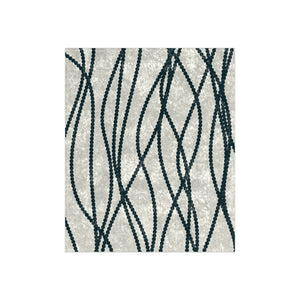 White & Blue Azure Pearls Decorative Throw Blanket