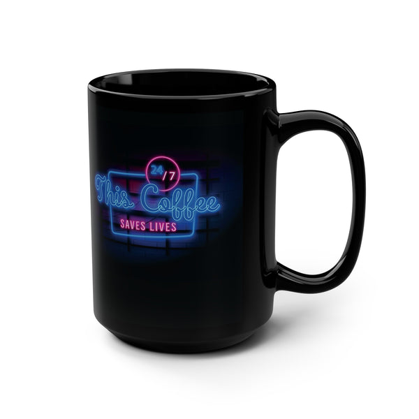 Retro Coffee Saves Lives Mug 15oz
