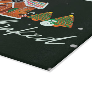 Let's Get Baked Gingerbread Christmas Cutting Board