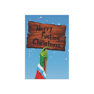 Garden flag with 'Grinch Christmas – Version B' design